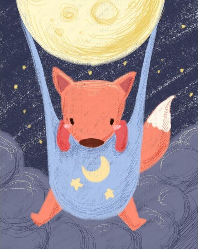 Renard Roux Cartoon Enfants Peinture par Numéros