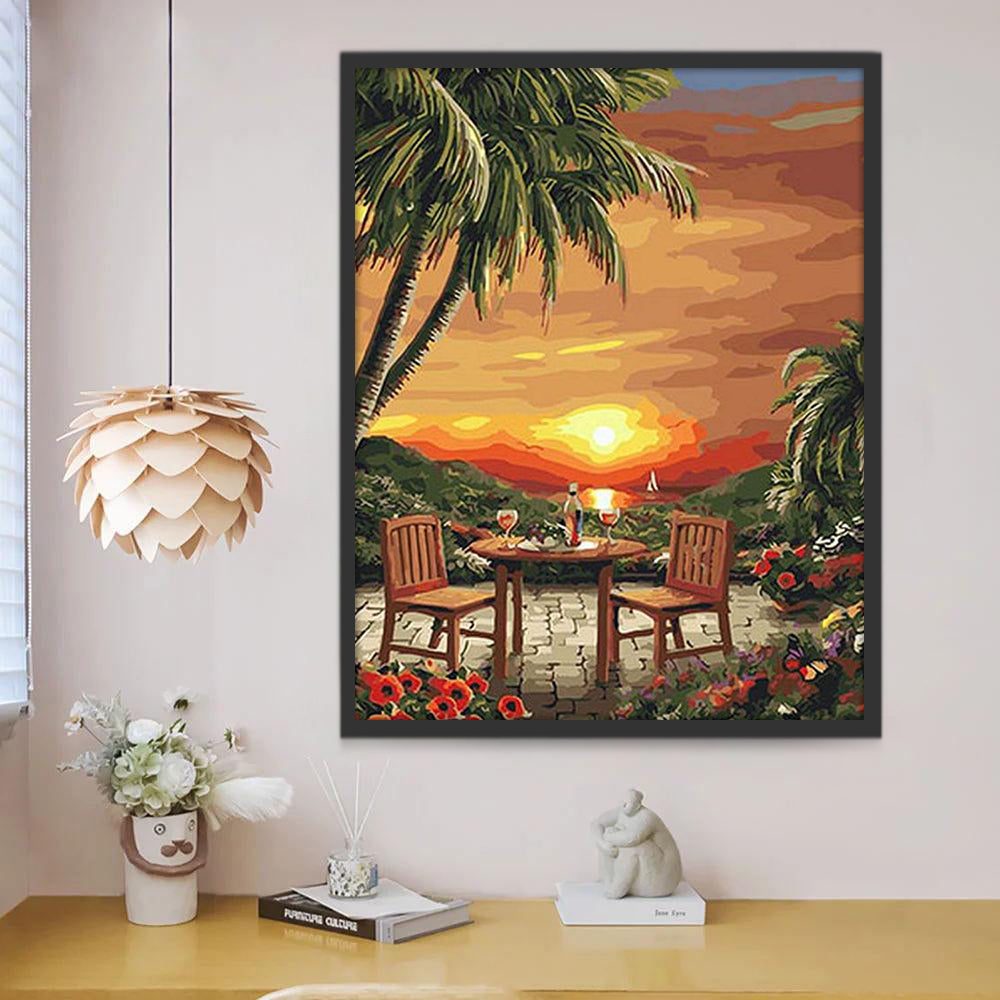 Rendez-Vous et Cocotier Peinture par Numéros