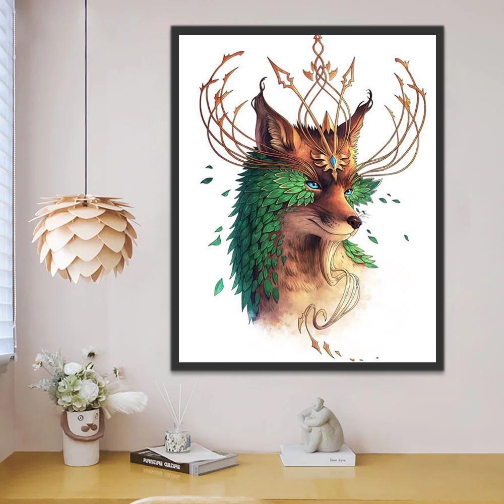 Renne Renard Peinture par Numéros