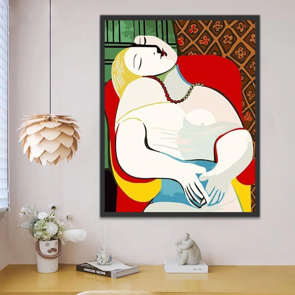 Rêve Picasso Art abstrait Peinture par Numéros
