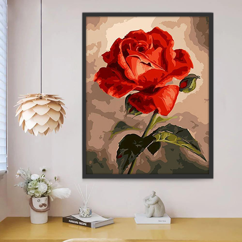 Rose Magnifique Peinture par Numéros