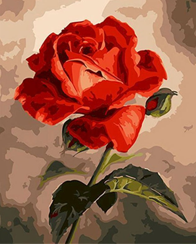 Rose Magnifique Peinture par Numéros