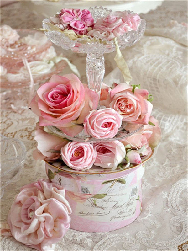 Roses Elégantes Peinture par Numéros
