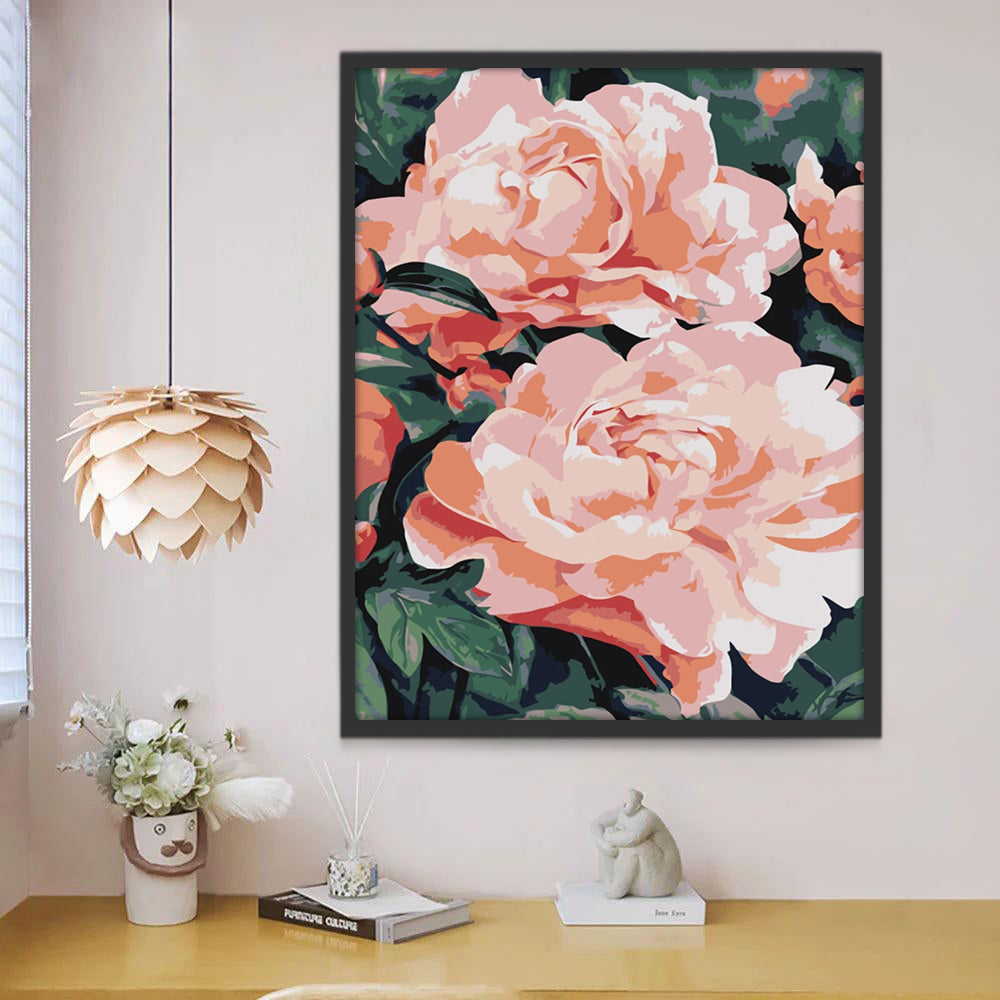 Roses Roses Peinture par Numéros