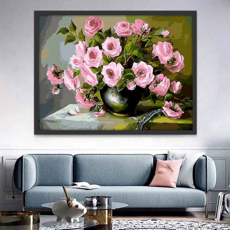 Roses Roses Peinture par Numéros