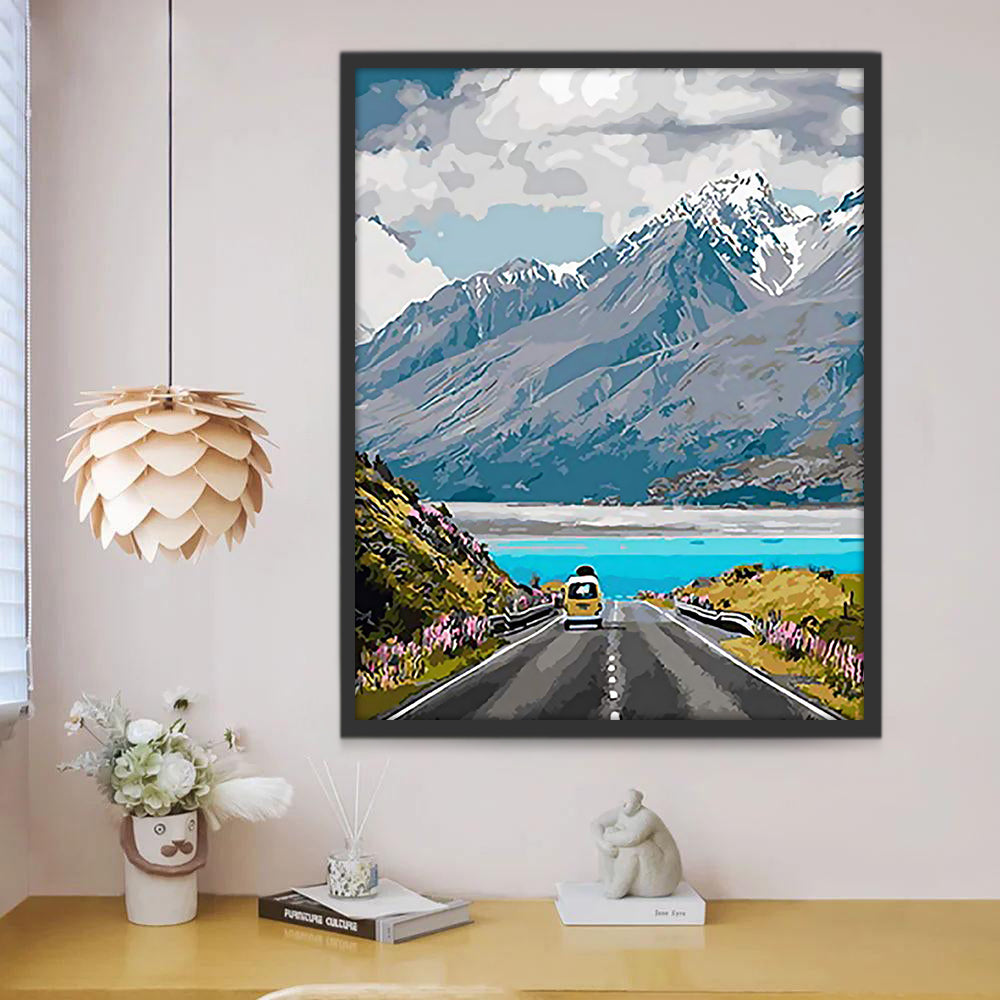 Route autour du Lac Peinture par Numéros