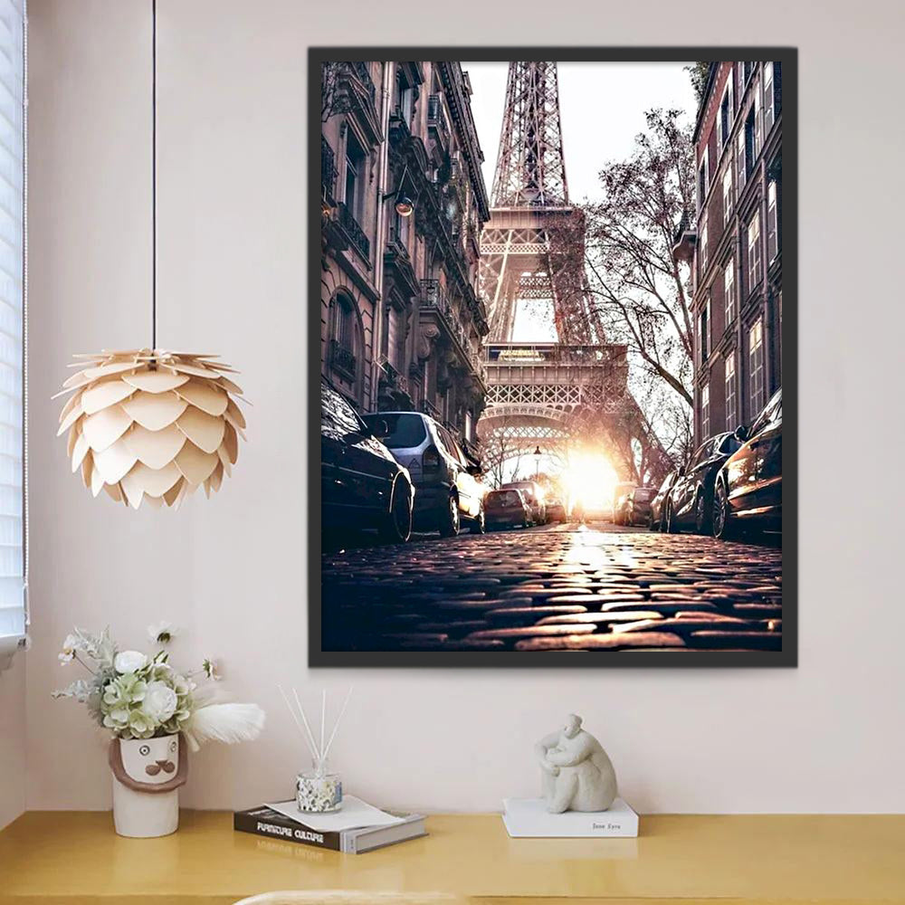 Rue de la Tour Eiffel Peinture par Numéros