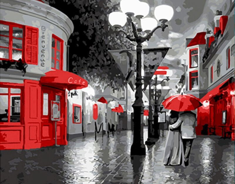 Rue Neonrode Peinture par Numéros
