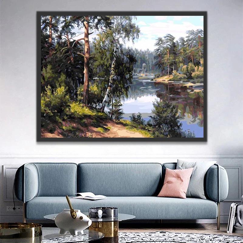 Ruisseau de la Jungle Peinture par Numéros