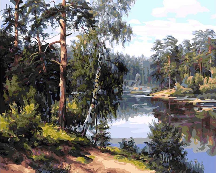 Ruisseau de la Jungle Peinture par Numéros