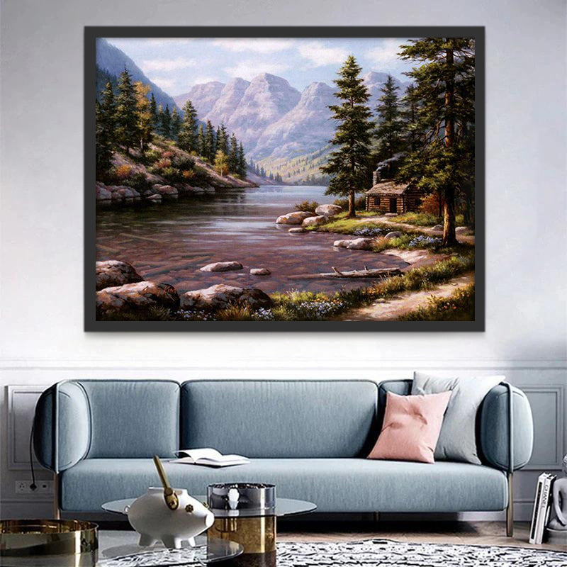 Ruisseau Peinture par Numéros PBNNATW249