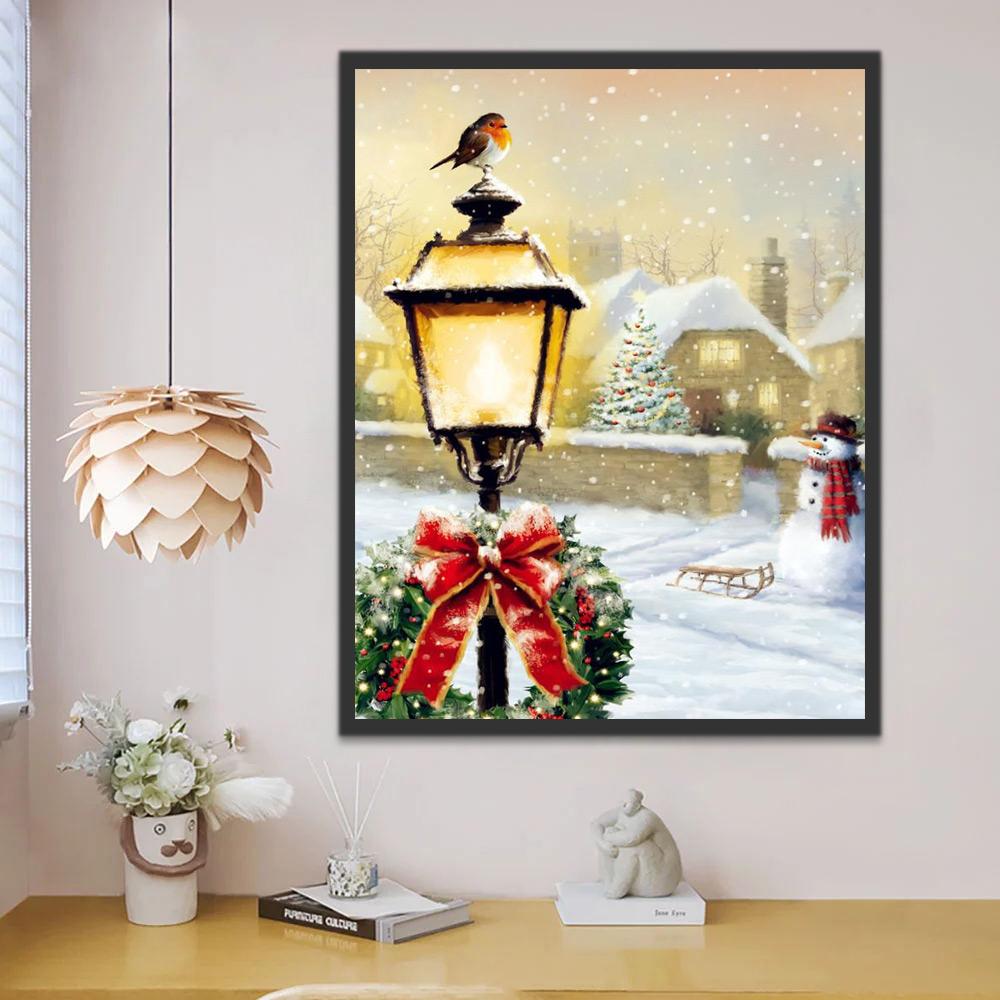 Scène d'hiver Peinture par Numéros