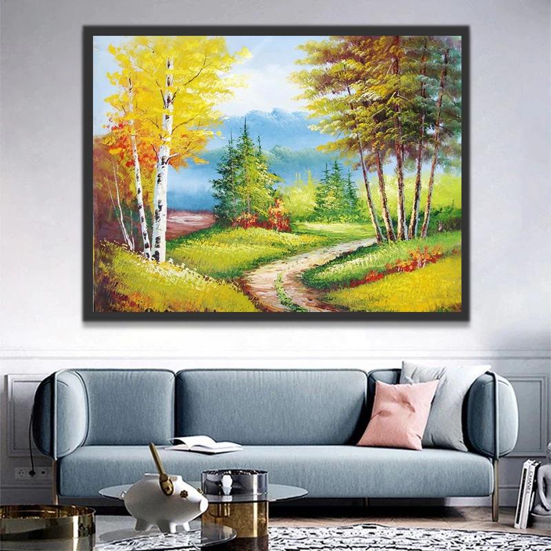 Sentier de Campagne Peinture par Numéros