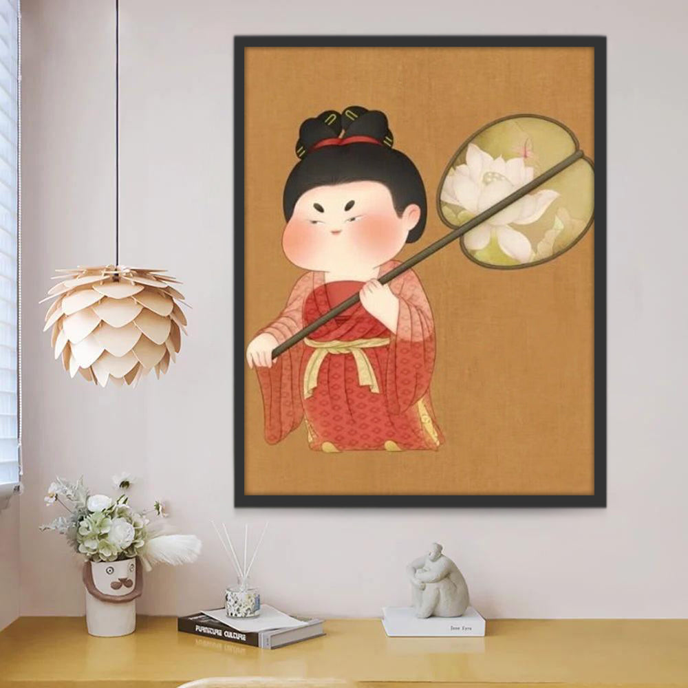Servante de la Dynastie Tang Peinture par Numéros