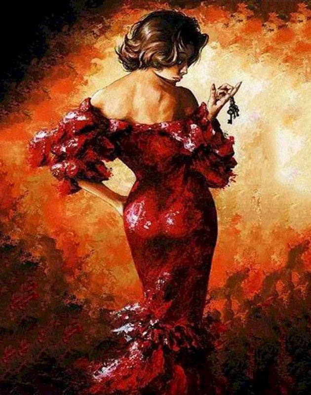 Sexy Femme Peinture par Numéros