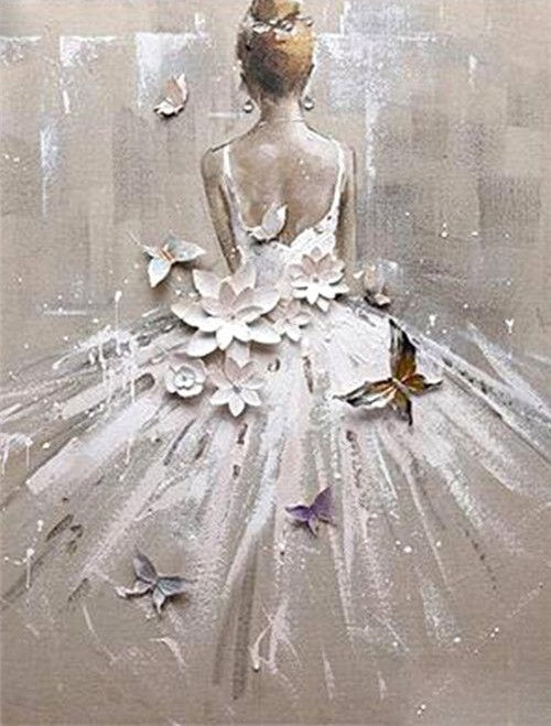 Silhouette de Ballet Danseuse Peinture par Numéros