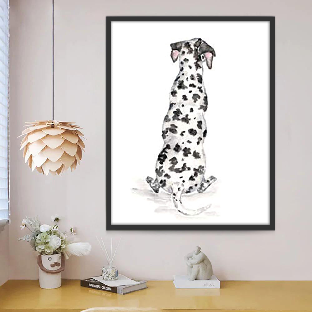 Silhouette de Dalmatien Peinture par Numéros