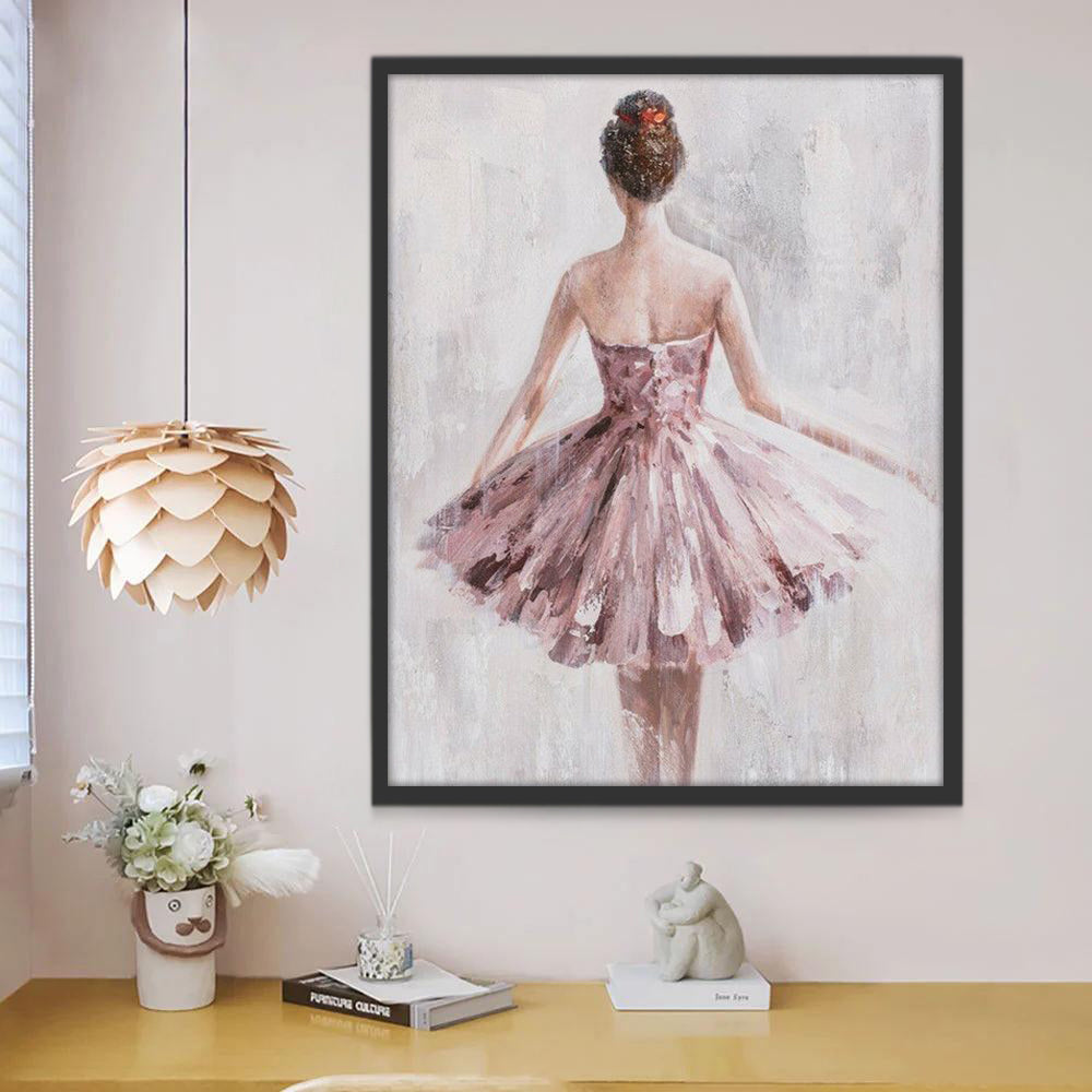 Silhouette de Danseuse de Ballet Peinture par Numéros