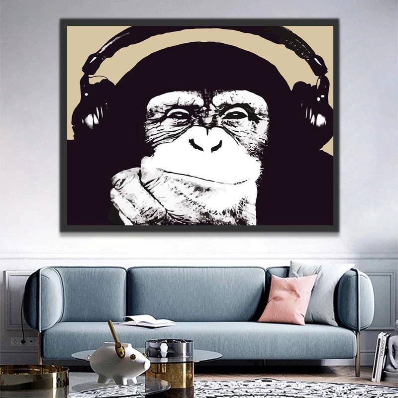 Singe Cool et Joli Peinture par Numéros