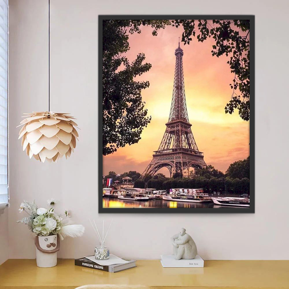 Soir à Paris Peinture par Numéros