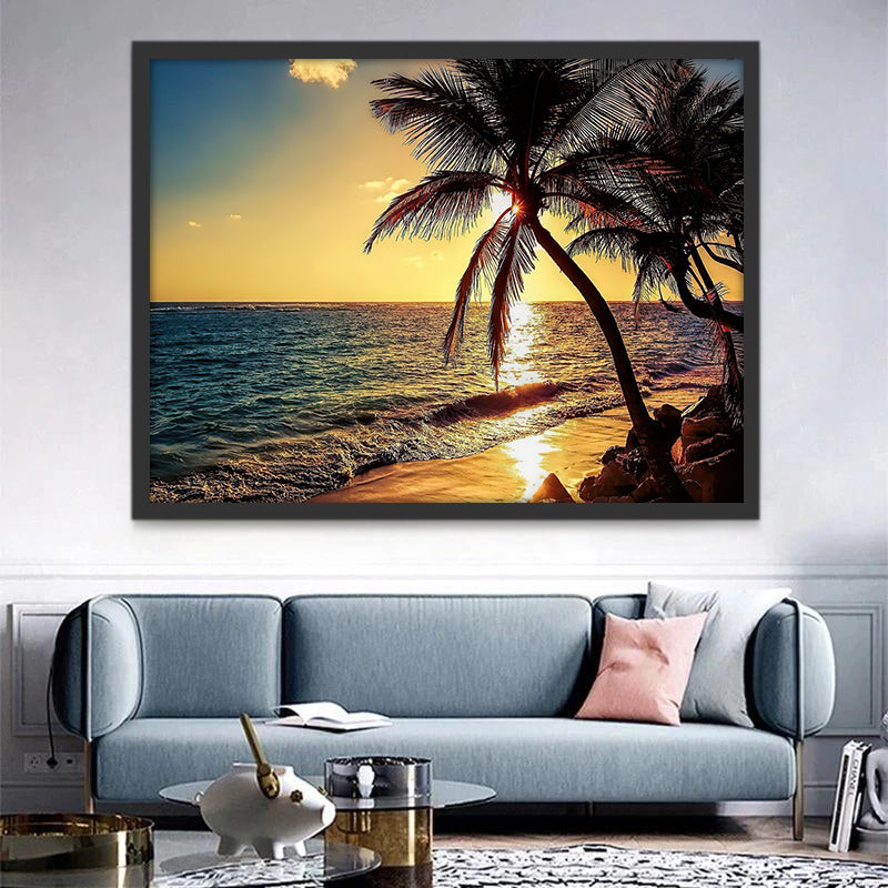 Soleil et Mer Peinture par Numéros
