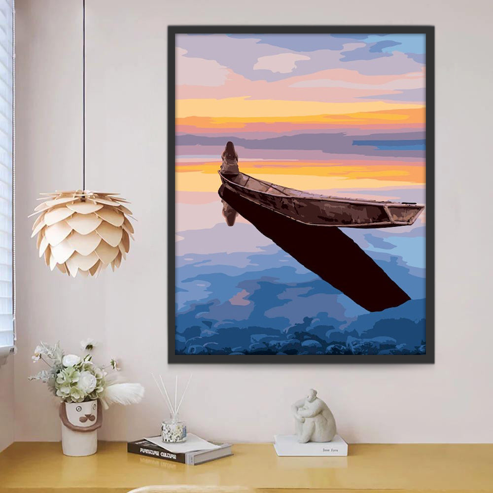 Solitaire sur le Bateau Peinture par Numéros