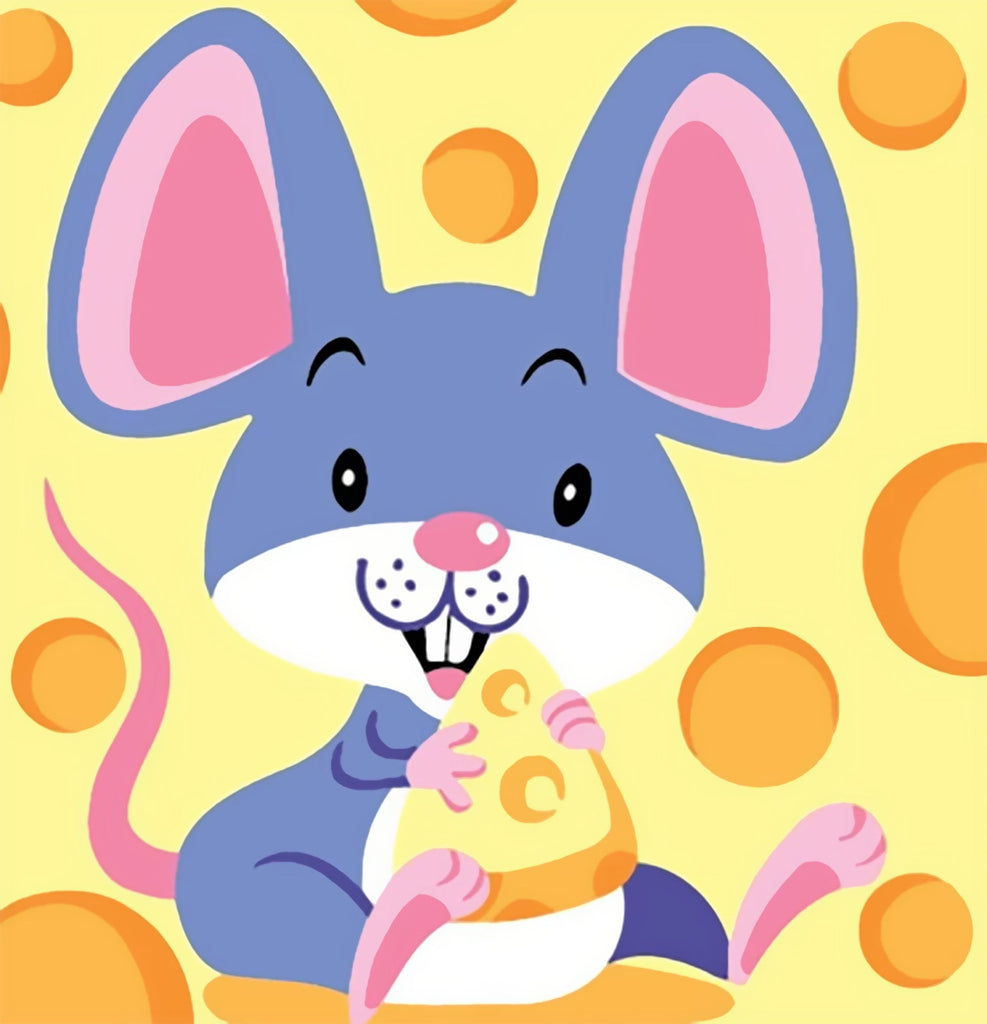 Souris Cartoon Peinture par Numéros