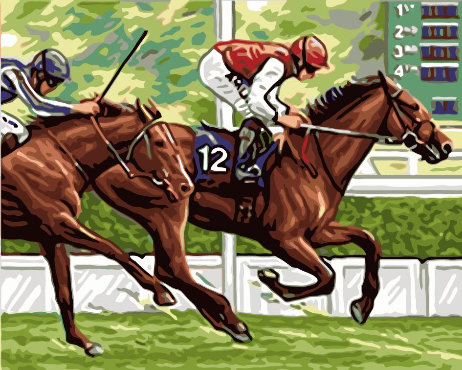 Sport Hippique Peinture par Numéros