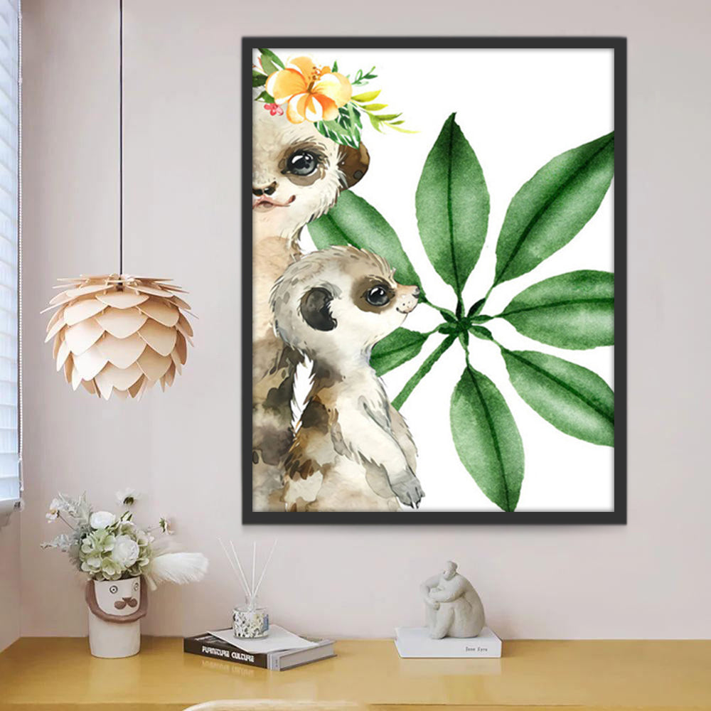 Suricates Peinture par Numéros