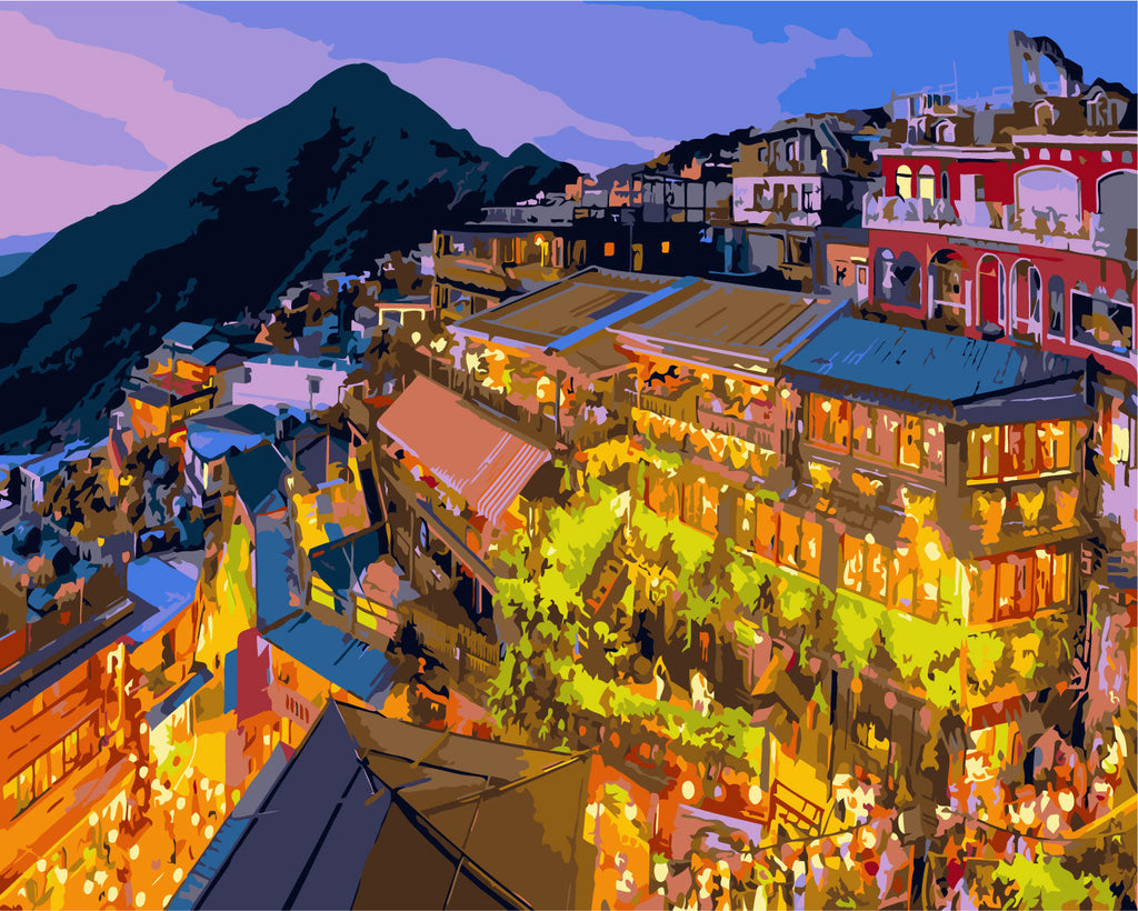 Taïwan la Nuit Peinture par Numéros