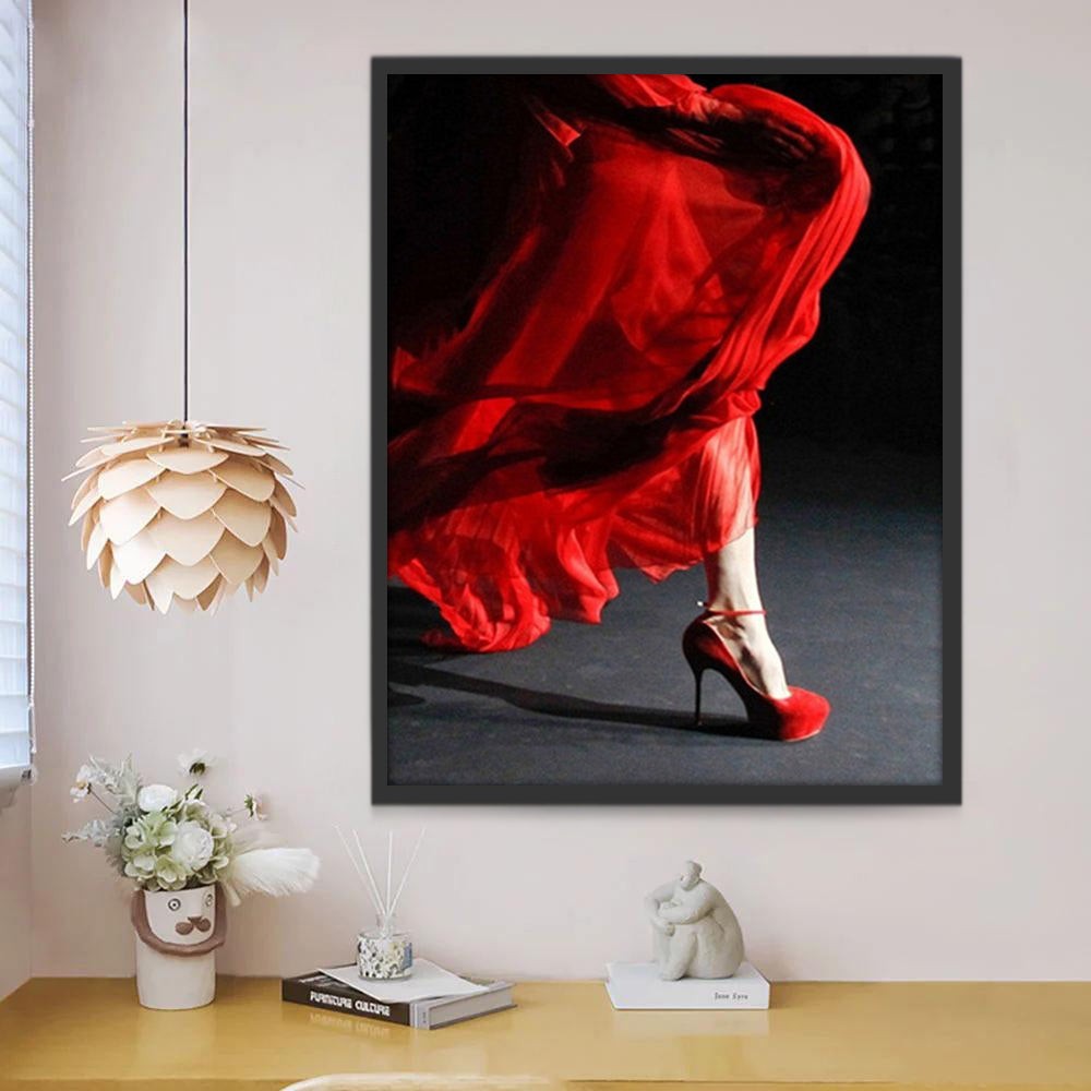 Talons rouges Femme Peinture par Numéros