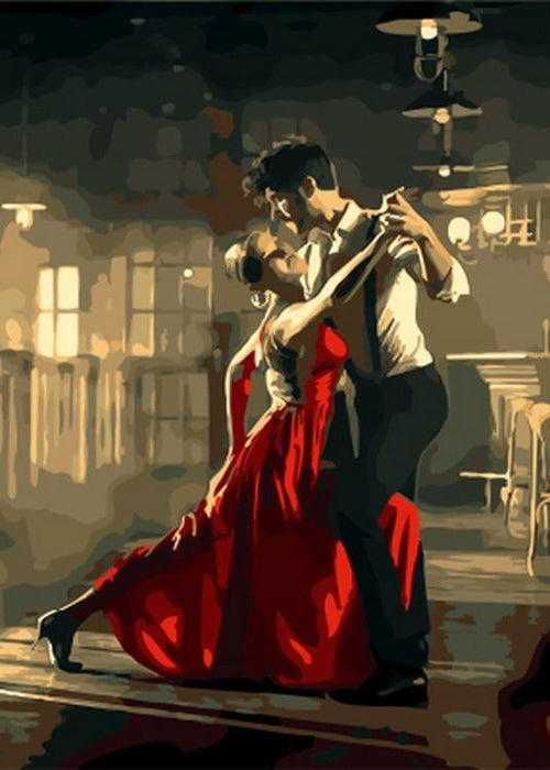 Tango Danse Peinture par Numéros