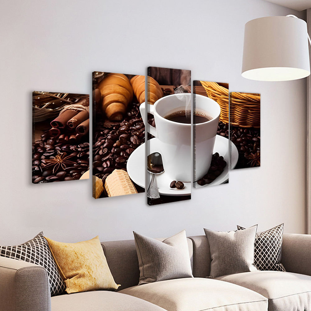 Tasse de Café 5 Partie Peinture par Numéros