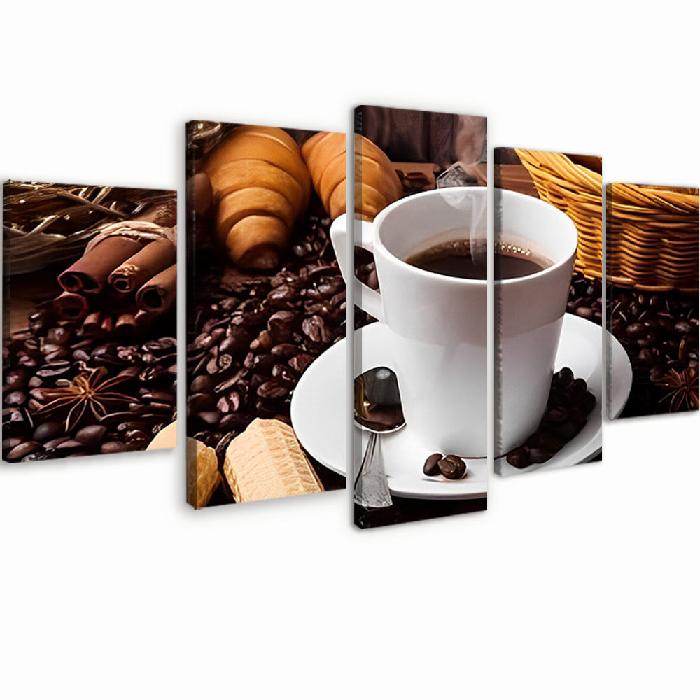 Tasse de Café 5 Partie Peinture par Numéros