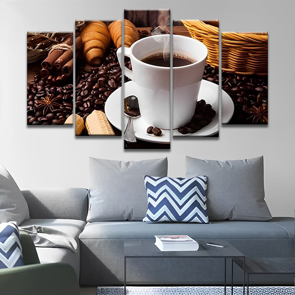 Tasse de Café 5 Partie Peinture par Numéros