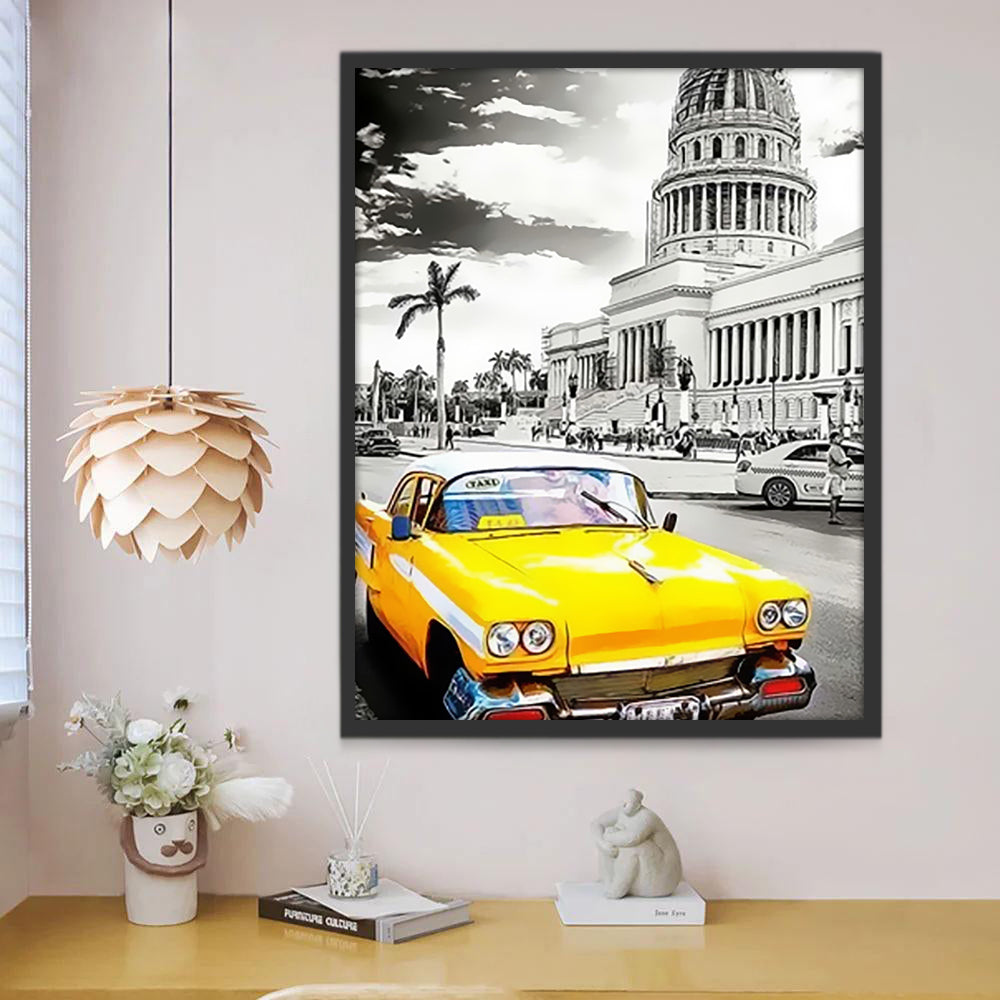 Taxi à le Havane Cuba Voiture Peinture par Numéros