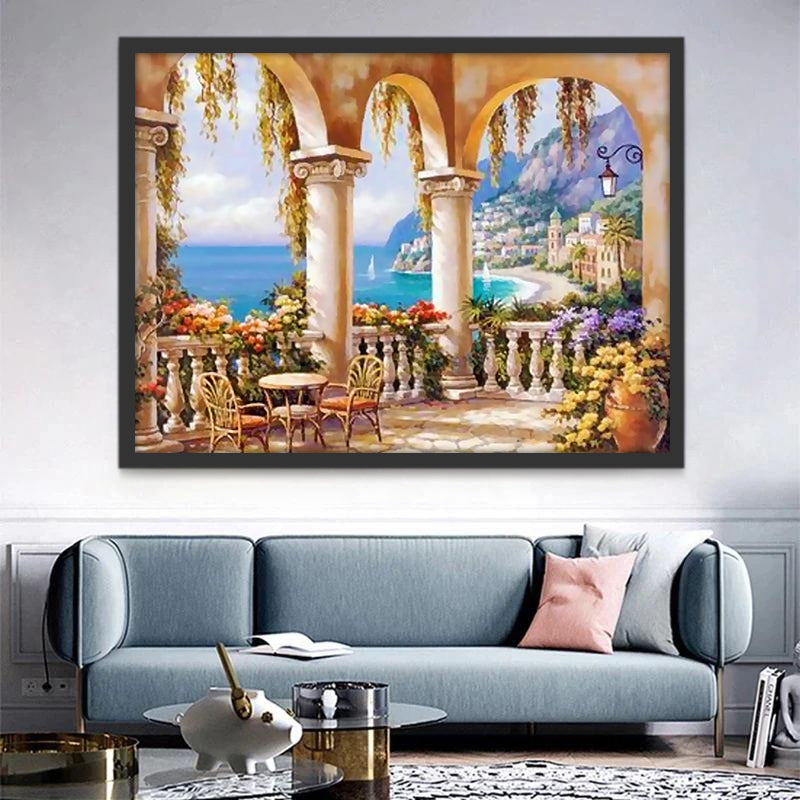 Terrace Arch Peinture par Numéros