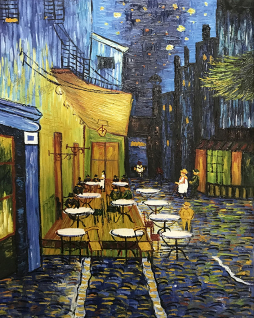 Terrasse Van Gogh Café Peinture par Numéros