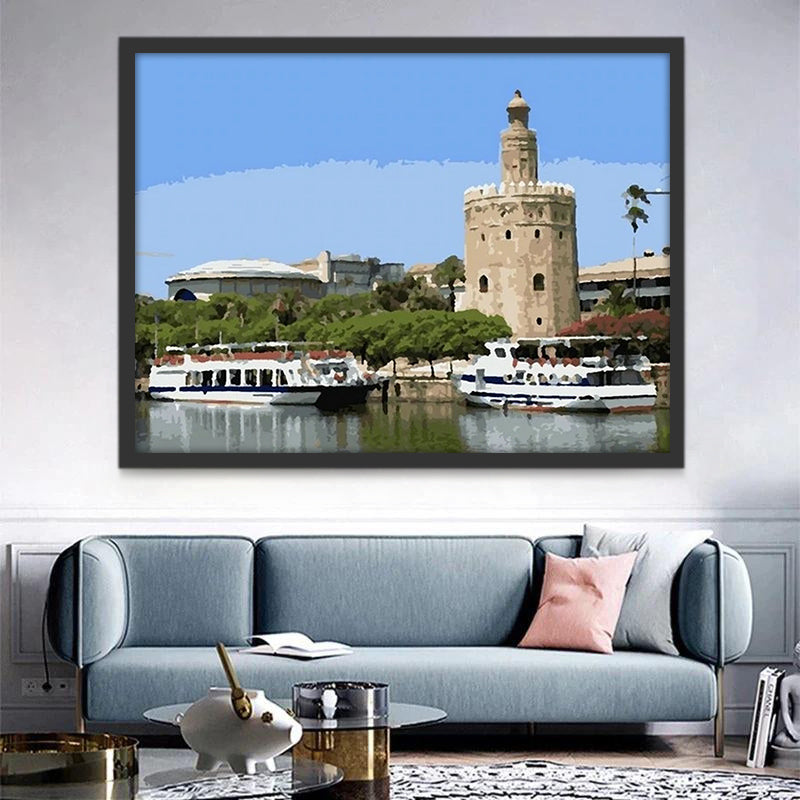 Torre del Oro Peinture par Numéros