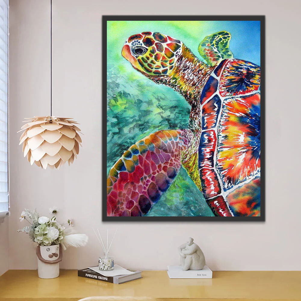 Tortue Adorable Peinture par Numéros