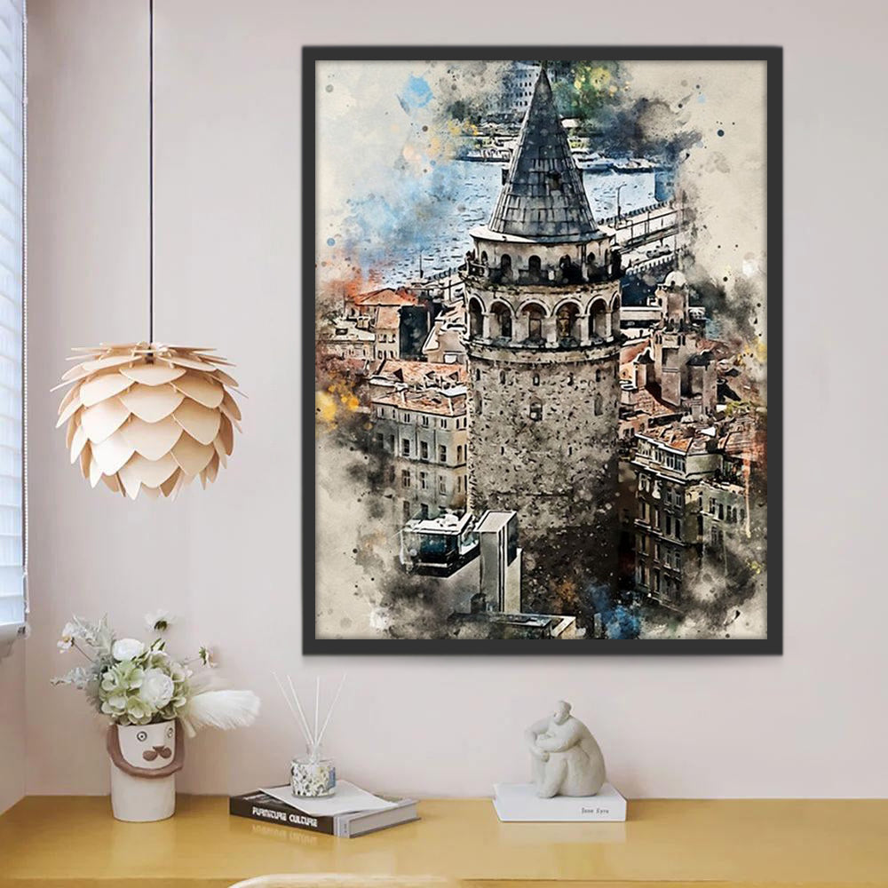 Tour de Galata Peinture par Numéros