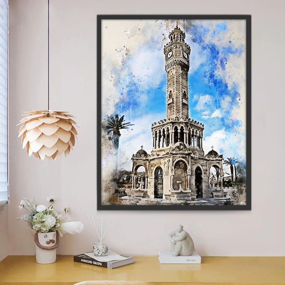 Tour de l'Horloge d'Izmir Peinture par Numéros