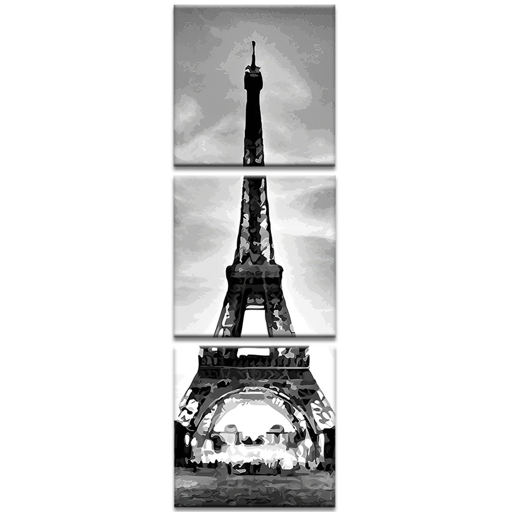 Tour Eiffel 3 Partie Peinture par Numéros