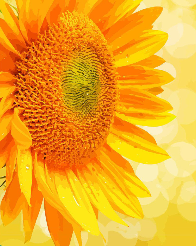 Tournesol Enorme Peinture par Numéros