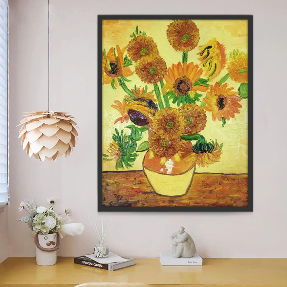 Tournesols Abstraits Peinture par Numéros