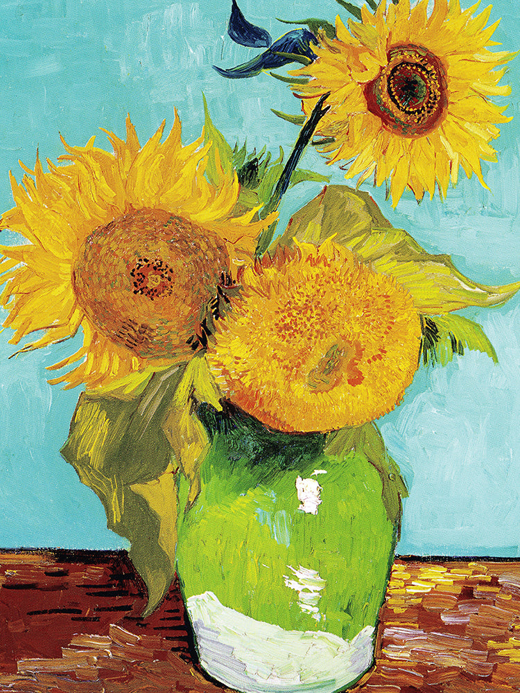 Tournesols dans le Vase Vert Peinture par Numéros