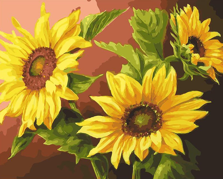 Tournesols Dynamiques Peinture par Numéros