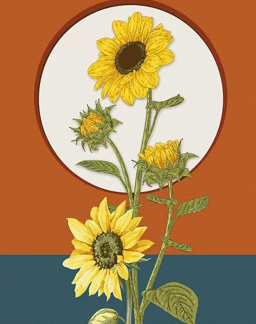 Tournesols Jaunes Peinture par Numéros