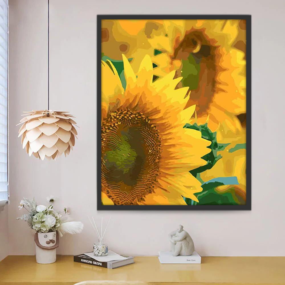 Tournesols Jaunes Peinture par Numéros