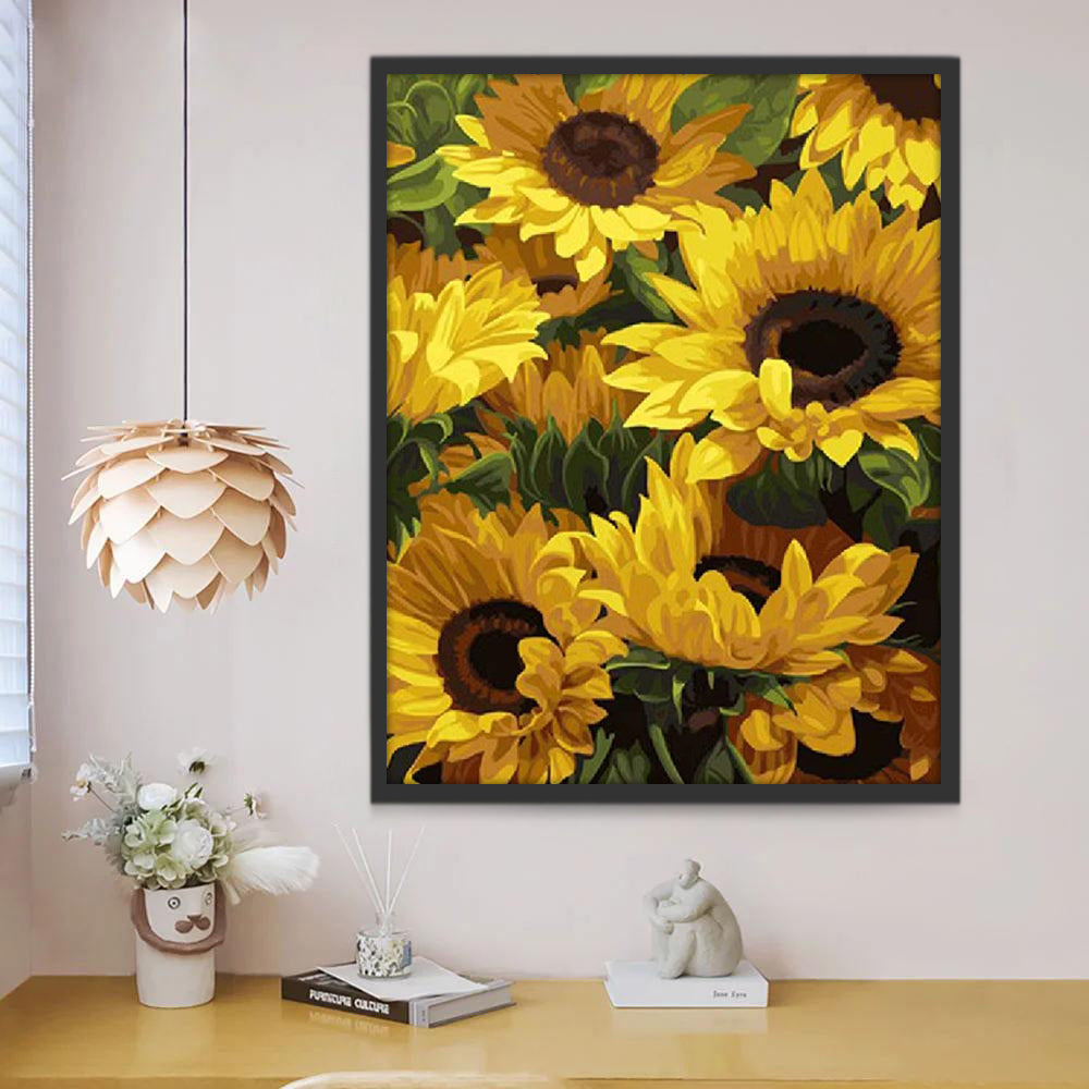 Tournesols Rustiques Peinture par Numéros